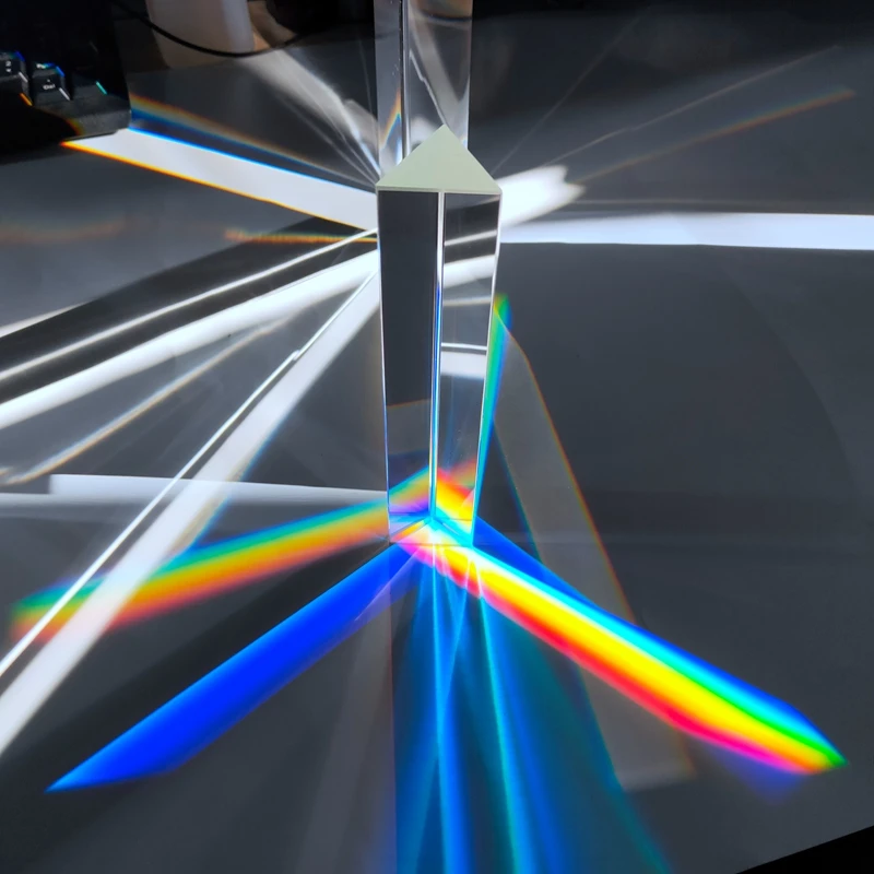 Large big triangular rainbow prism 450mm 17.7" Photography Physics Optics Fun 